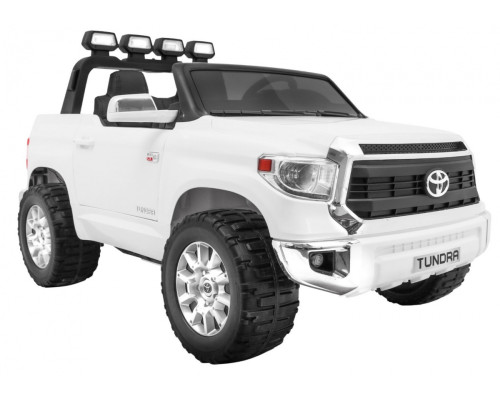 Toyota Tundra XXL для дітей White + Пульт + Багажник + LED + Аудіо + EVA + Free Start