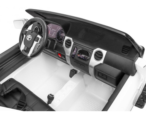 Toyota Tundra XXL для дітей White + Пульт + Багажник + LED + Аудіо + EVA + Free Start