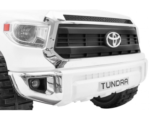 Toyota Tundra XXL для дітей White + Пульт + Багажник + LED + Аудіо + EVA + Free Start