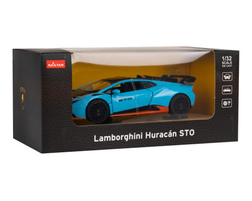 Lamborghini Huracan STO RASTAR модель 1:32 Металевий кузов + Двері, що відкриваються вручну