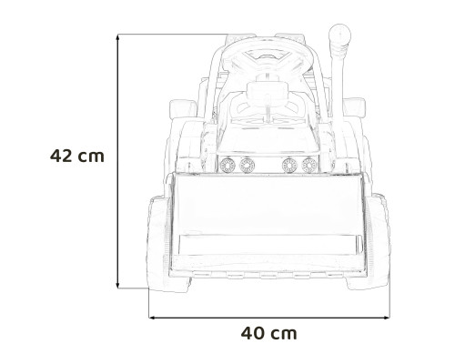 Дитячий акумуляторний трактор-бульдозер G320 Жовтий
