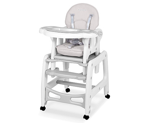 Стільчик для годування 5-в-1 Ricokids Sinco 57,5 х 104 см - сіро-білий