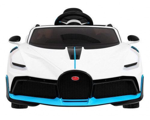 Bugatti Divo Автомобіль дитячий на акумуляторі Білий + Пульт + EVA + Free Start + LED MP3