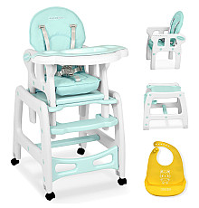 Стільчик для годування 5-в-1 Ricokids Sinco 57,5 х 104 см - бірюзово-білий