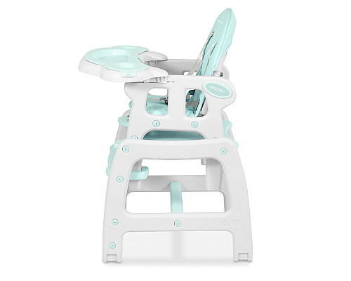 Стільчик для годування 5-в-1 Ricokids Sinco 57,5 х 104 см - бірюзово-білий