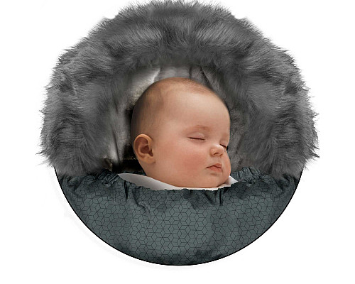 Конверт Elmi Ricokids для коляски та санок, 95 х 48 см - графітовий