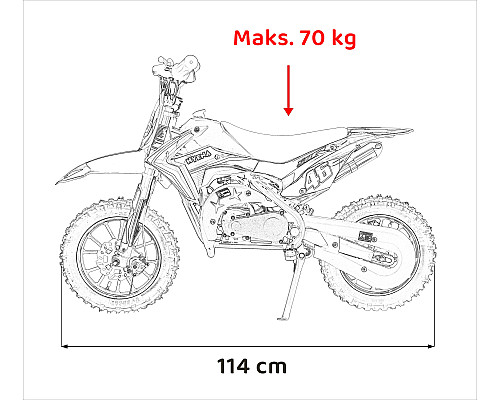 Дитячий акумуляторний мотоцикл RENEGADE 50R Зелений Дитячий акумуляторний мотоцикл RENEGADE 50R Зелений