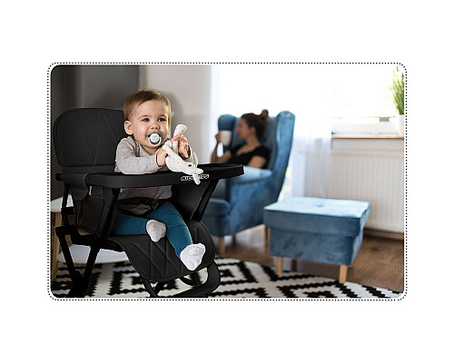 Стільчик для годування Ricokids Nuco 70 х 60 х 95 см - чорний