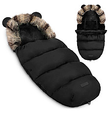 Конверт Elmi Ricokids для коляски та санок, 95 х 48 см - чорний