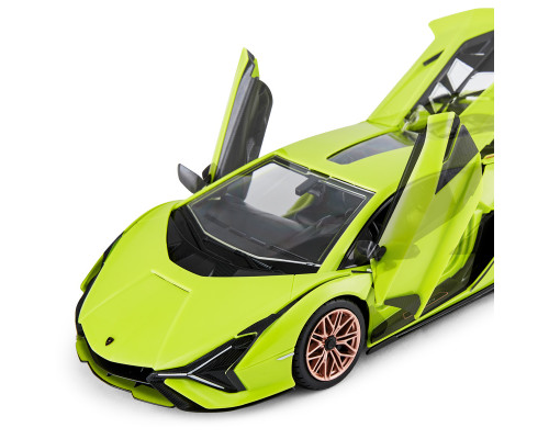 Lamborghini Sian зелений RASTAR модель 1:18 Автомобіль на дистанційному керуванні + пульт 2,4 ГГц + Обвіс 72 шт. + Двері багажника відкриваються