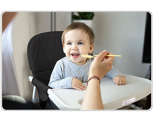 Стільчик для годування Ricokids Nuco 70 х 60 х 95 см - чорно-білий