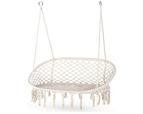 Гойдалка двомісна Outtec Boho, 130 х 75 см - бежева