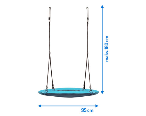 Гойдалка Гніздо лелеки Swingo XXL бірюзова