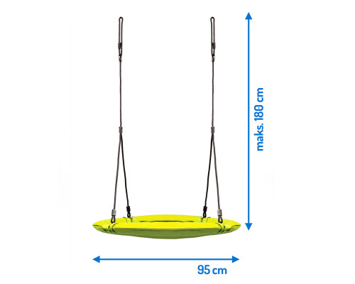 Гойдалка Гніздо лелеки Swingo XXL жовта 95 см