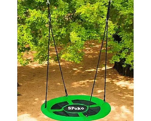 Гойдалка-гніздо підвісна Spoko SP-001, 100 см - зелена