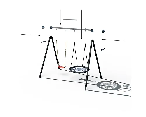 Каркас двомісний для дитячої гойдалки WCG 2 Play Frame + 2 гойдалки