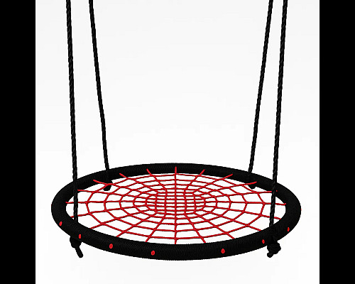 Гойдалка «Гніздо лелеки» WCG  100 см. Червоно-чорна