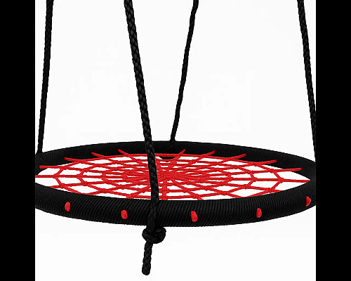 Гойдалка «Гніздо лелеки» WCG  100 см. Червоно-чорна