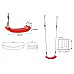 Гойдалка WCG W-101 BLOW, 42 x 17 x 8,5 см - червона