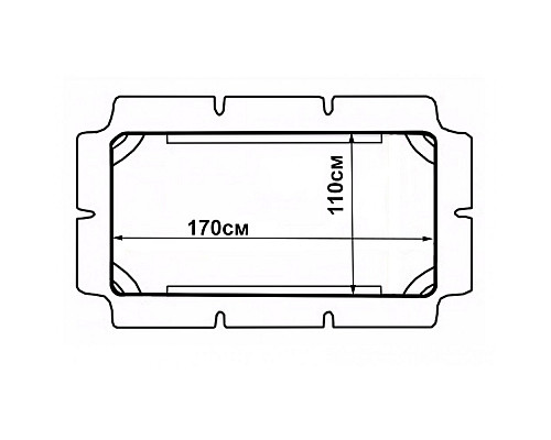 Тент для садової гойдалки Bonro 170 x 110 см, зелений