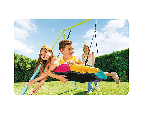 Гойдалка Intex 44125 Гніздо лелеки, 235 x 254 x 200 см - зелено-синя