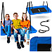 Гойдалка-гніздо Neo-Sport Swingo 110 х 70 см, чорно-синій