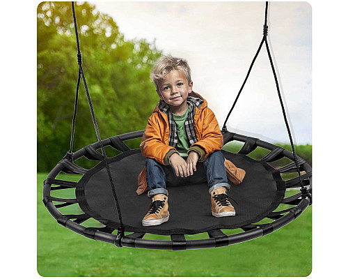 Гойдалка з гніздом лелеки SWINGO XXL, 120 см - чорна