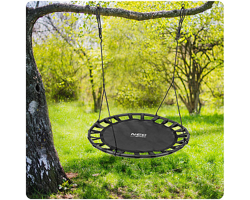 Гойдалка з гніздом лелеки SWINGO XXL, 120 см - чорна