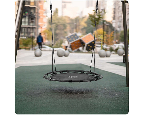 Гойдалка з гніздом лелеки SWINGO XXL, 120 см - чорна