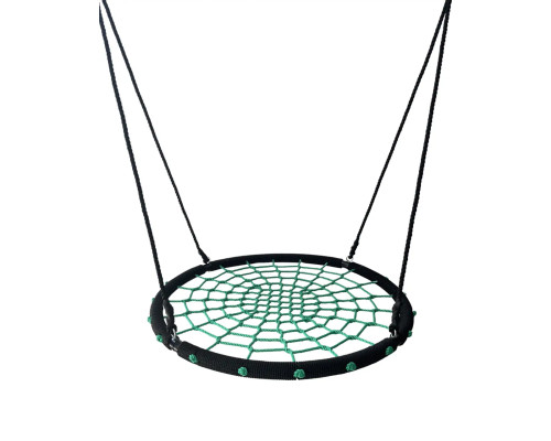 Гойдалка з гніздом лелеки WCG 120 см Nest - зелено-чорна Гойдалка з гніздом лелеки WCG 120 см Nest - зелено-чорна