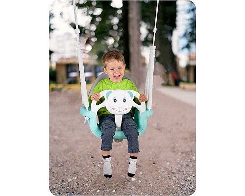 Гойдалка 3-в-1 Ведмежа Ricokids, 130 х 162 см - бірюзова