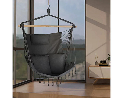 Гамак-крісло Outtec Boho Sois XXL, графітове Гамак-крісло Outtec Boho Sois XXL, графітове