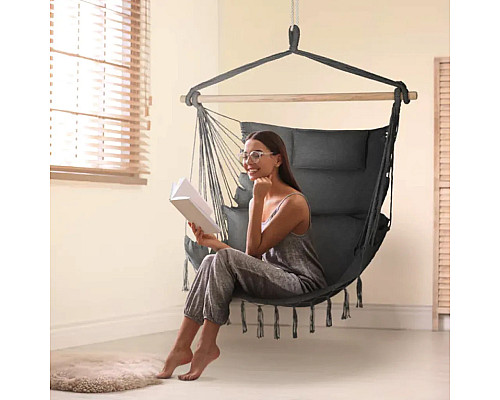 Гамак-крісло Outtec Boho Sois XXL, графітове Гамак-крісло Outtec Boho Sois XXL, графітове