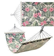 Гамак одномісний Jumi Garden 265 х 80 см - різнокольоровий + чохол