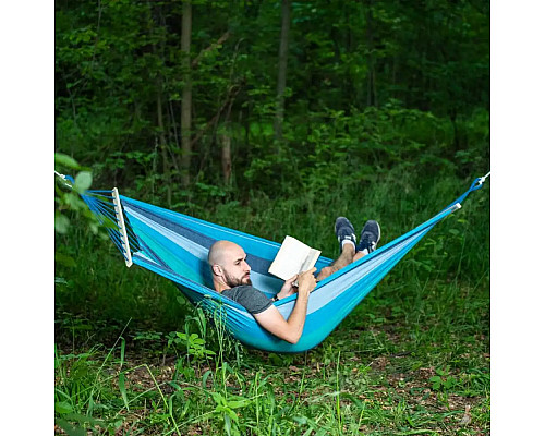 Гамак одномісний NILS CAMP NC9004, 265 х 150 см - блакитний