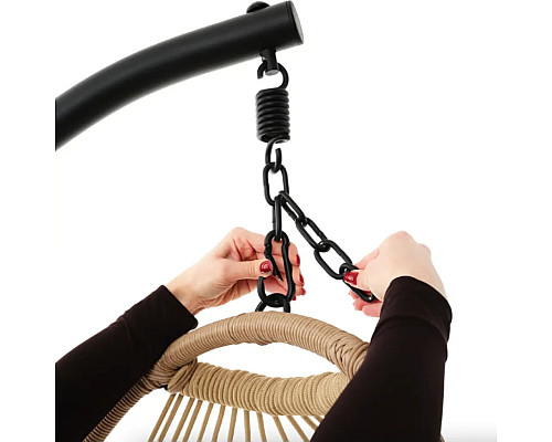 Крісло-кокон підвісне DiVolio Beluno, бежеве