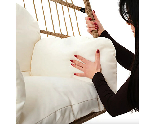 Крісло-кокон підвісне DiVolio Beluno, бежеве