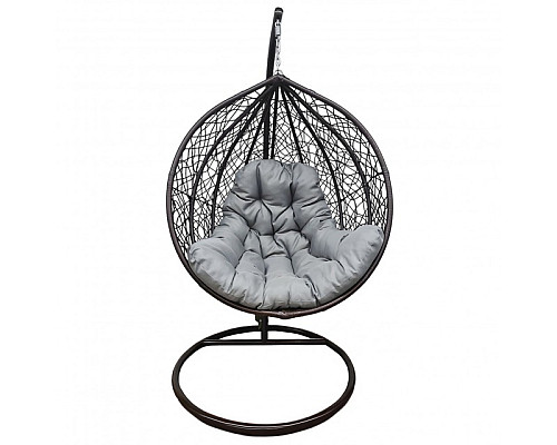 Крісло-кокон підвісне Bonro 329 L, коричнево-сіре