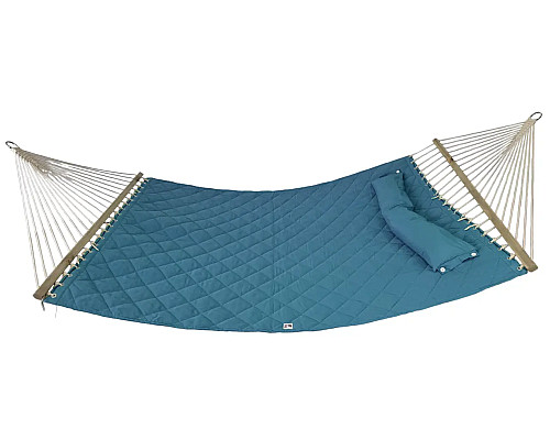 Гамак двомісний з планками WCG SOFT XXL 200 x 140 см - блакитний Гамак двомісний з планками WCG SOFT XXL 200 x 140 см - блакитний