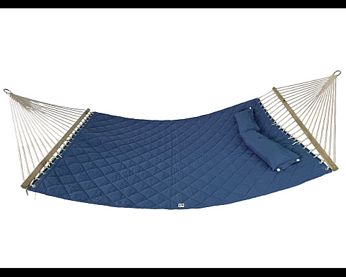Гамак двомісний з планками WCG SOFT XXL 200 x 140 см - синій