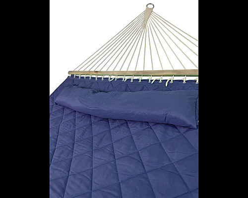 Гамак двомісний з планками WCG SOFT XXL 200 x 140 см - синій