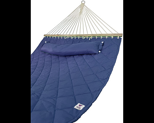 Гамак двомісний з планками WCG SOFT XXL 200 x 140 см - синій