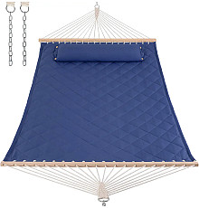 Гамак двомісний з планками WCG SOFT XXL 200 x 140 см - синій