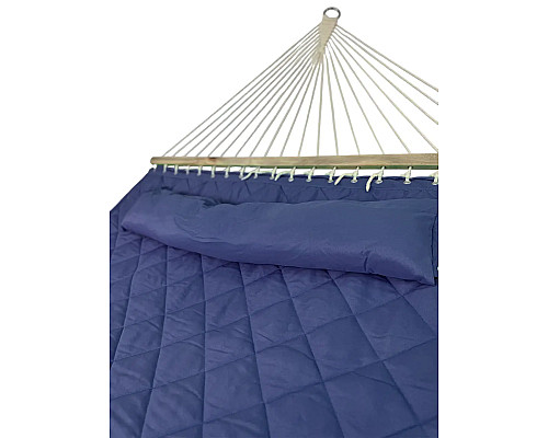 Гамак двомісний з планками WCG SOFT XXL 200 x 140 см - синій