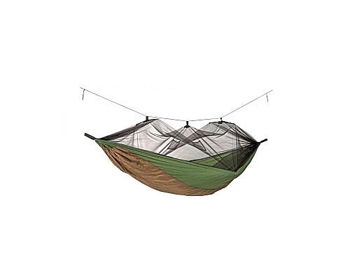 Гамак одномісний Amazonas Adventure Moskito Thermo, 275 х 140 см - коричнево-зелений