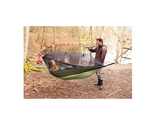 Гамак одномісний Amazonas Adventure Moskito Thermo, 275 х 140 см - коричнево-зелений