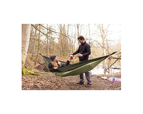 Гамак одномісний Amazonas Adventure Moskito Thermo, 275 х 140 см - коричнево-зелений