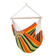 Гамак-крісло підвісне Amazonas Brasil Gigante, 200 х 140 см - різнокольорове