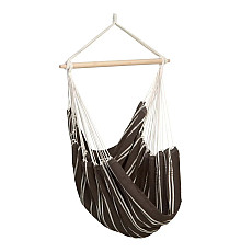 Гамак-крісло підвісне Amazonas Brasil, 160 х 130 см - чорно-біле