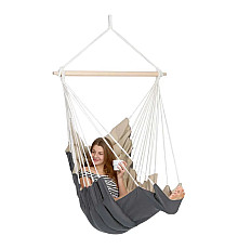 Гамак-крісло підвісне Amazonas California, 170 х 70 см - сіро-бежевий  
